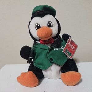 Vintage Coca-Cola beanbag plush Penguin NWT